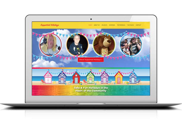 Website creation for Supported Holidays by Kingdom Creative Media UK