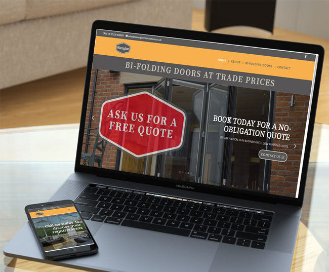 web-design-yorkshire New business-startup website for Warmglaze Fabrications